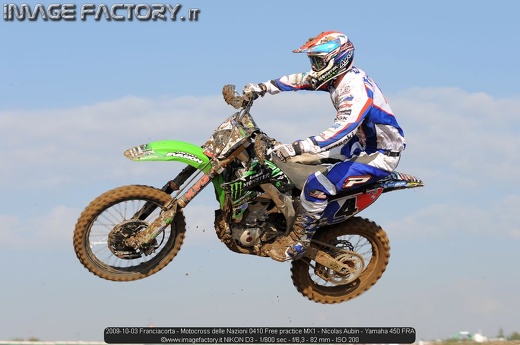 2009-10-03 Franciacorta - Motocross delle Nazioni 0410 Free practice MX1 - Nicolas Aubin - Yamaha 450 FRA